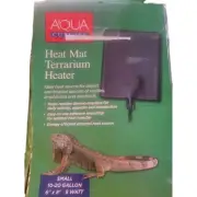 Aqua Culture Heat Mat 6X8 Inch 10 To 20 gallon Works For Reptile Small Tank