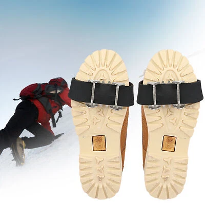 1 Pair Outdoor Climbing Non-slip Ice Snow Gripper Spike Cleats Crampons