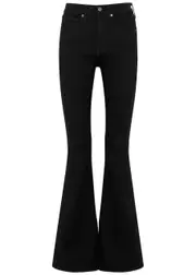 Veronica Beard Beverly Flared Jeans - Nearly Black - 27 (W27 / UK8-10 / S) 27 (W27 / UK8-10 / S)
