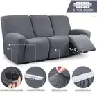 Durable Spandex Jacquard Stretch Sofa Slipcover Couch Cover With Elastic Bottom