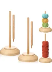 Yarn Holder Stand Spindal Storage for Skeins of Yarn Wool Chrochet Dispenser