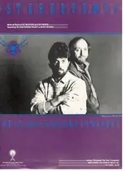 THE ALAN PARSONS PROJECT "STEREOTOMY" SHEET MUSIC-PIANO/VOCAL/CHORDS-1984-NEW!!