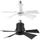 Socket Fan Light E27 Base 3 Speeds LED Mini Ceiling Fan Indoor Ceiling Fan Light