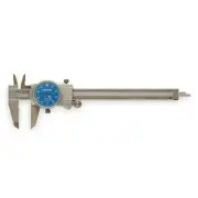 Mitutoyo Dial Caliper 6 Inch Precision Measuring Tool Blue Face Stainless Steel