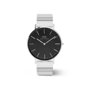 Daniel Wellington Classic Piano Link Onyx Silver Watch