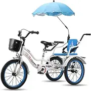 Tricycle for Adults, Three Wheel Bike Cargo Basket 18inch Adult Tricycle Bike with Armrests & Push Back Trike Bike Bicycle for Recreation Shopping Men's Women's Bike