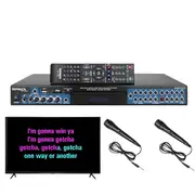 Sonken MP4000 Pro Karaoke Machine + 236 Kids Songs + 2 Wired Microphones