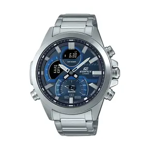 CASIO卡西歐 EDIFICE 藍牙 排程計時器 賽車運動 紳士藍 ECB-30D-2A_48.7mm