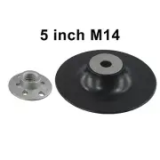 5 125mm Angle Grinder Disc Backing Pad M14 Thread With Lock Nut Set For Sander