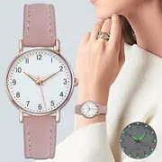 Women Watch Fashion Casual Leather Belt Watches Luminous Simple Ladies' Small Dial Quartz Clock Dress Wristwatches Reloj Mujer