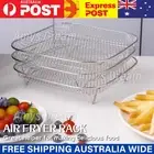 Air Fryer Dehydrator Rack 3 Layer Grill Basket Baking Tray Accessories MEL