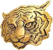 [CATIEBYE] Tiger Brooch Badge for Men Elegant Antique Lapel Pin Durable Accessory for Suits Hats Scarves Creative Design for Casual Formal Occasions