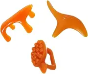 SHERCHPRY 3Pcs Body Massager Resin Plates Unique Dog Turtle and Bird Shapes Portable Massage Scraping Tool for Back Neck and Face Safe Smooth Edges for Gentle Use