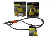 Kryptonite Keeper 5-S2 Disc lock Yellow w/Reminder and 710 7 ft Looped cable