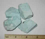 4 NATURAL ROUGH 1.6"-1.8" AMAZONITE STONE MINERALS FROM MADAGASCAR ~ 120.1grams