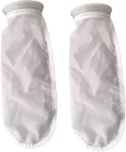 Honritone Nylon Mesh Filter Socks 4 Inch Ring 50 Micron - by 15 Inch Long – Aquarium Water Filter Bags - 2 Pack (50 Micron - 4 x 15 Inch)