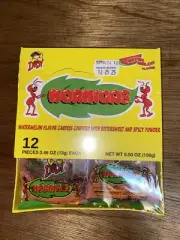 Hormiga Indy Watermelon flavor candies w/bittersweet & spicy powder 12-pcs 5-oz