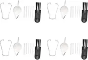 Tab S7 FE Stylus Pen Nibs for , 4 Set Stylus Tips Replacement for Galaxy Tab S7 FE, Handwriting Stylus Nibs Parts for 12.4in T733 Stylus Refill (White Gray)