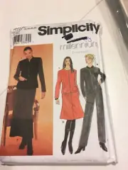 WOMENS UNCUT SIMPLICITY 8850 Sewing Pattern PANTS SKIRT BLAZER JACKET SIZE 16-22