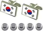 [Select Gifts] Shirt Dress Studs South Korea Flag Cufflinks