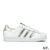 在飛比找Yahoo!奇摩拍賣優惠-【GT】Adidas Superstar 白銀 女鞋 低筒 