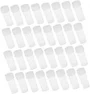 HEALSOPTHY 50Pcs Empty Sample Bottles with Screw Caps Portable Small Containers for Liquids Powders and Jewelry for Travel and Outdoor Activities