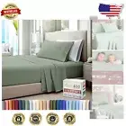 Sumptuous 100% Long Staple Cotton Twin Sheet Set - Oeko-Tex Certified Sea Foam