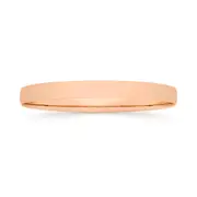9ct Rose Gold 65mm Solid Comfort Bangle
