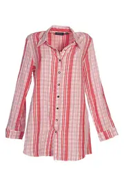 Bonded Gingham Shirt--GOR-101393A1