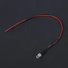 10x 12v 5mm LED Light Emitting Diode Wired Multicolor LED Light Cable 20cm 0.06W