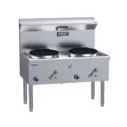 Luus WZ-2C Two Hole Compact Waterless Wok - WZ-2C-LU