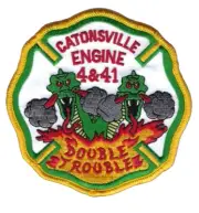Catonsville (Baltimore County) MD Maryland Fire Rescue Dept Engine 4 & 41 patch