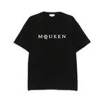 [Alexander Mcqueen] Alexander Mcqueen Flocked-logo T-shirt S BLACK