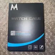 NIB 2 pack case built in tempered glass screen protector apple watch Brand New
