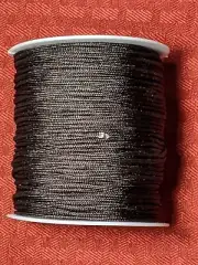 Mandala Crafts Elastic Cord Stretchy String for Bracelets, 2mm Chocolate Brown