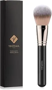 TEOYALL Setting Powder Brush, Ultra Plush Fluffy Synthetic Bristles Makeup Buffing Brush for All-Over Application With Bronzer Foundation