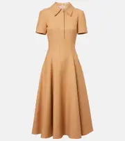 [Emilia Wickstead] Emilia Wickstead Jody cotton and linen blend dress AU 6 beige