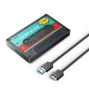 [2580U3-V1-BK] 2.5" Tape Style USB3.0 Hard Drive Enclosure, USB3.0 5Gbps, Support 6TB Max