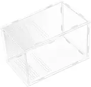 VERDANVERSE Acrylic Reptile Breeding Box Jumping Spider Habitat Observation Window Portable Ventilated Enclosure