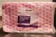 Array White & Pink Multi-Purpose Foodservice Towels 40 Count