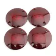 4x Turn Signal Light Cover Lens Red For Harley Davidson Electra Glide Road King