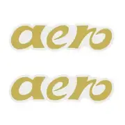 Generic - AERO Seat GOLD decal set - Old school bmx