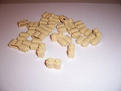 LEGO - 1x2 LOG BRICKS - TAN - (30 pcs) - BRAND NEW!