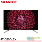 SHARP 夏普 60吋4K智慧連網液晶顯示器 電視 4T-C60DL1X