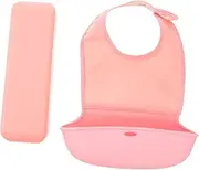 Kisangel 1Set Portable Bib for Feeding Washable Soft Apron Eating Bib for Mess Mealtime