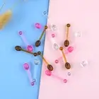 10PCS Plastic Dipper for Honey Pot Jar Wand Stick Vintage Beehive Spoon Gadg _si