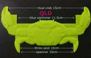 QLD CRAB MEASURE - MUD CRAB / BLUE SWIMMER / THREE SPOT & SPANNER - 3D PRINT