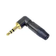 NEUTRIK PD1253 3.5Mm Right Angle Stereo Plug Gold Phono Connector Right Angle For Tight Spaces 3.5MM RIGHT ANGLE STEREO PLUG