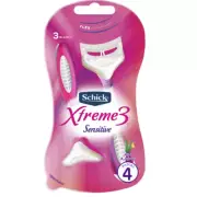 Schick Xtreme 3 Sensitive Razors+Women Sensitive 4 Disposable Razors
