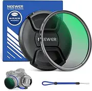 NEEWER 77mm CPL Filter with Lens Cap, Circular Polarizing Camera Lens Filter with Multi Resistant Nanometer Coatings HD Optical Glass Ultra Slim, Eliminates Reflection/Glare & Boosts Saturation